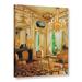 Fleur De Lis Living 'Gold Sitting Room' - Painting Print on Canvas in Black/Brown | 8 H x 10 W x 2 D in | Wayfair E4BD9A3BAAC14B19BC74F9CD837AA098
