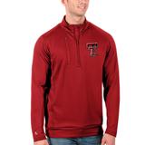 Men's Antigua Red Texas Tech Raiders Big & Tall Generation Quarter-Zip Pullover Jacket