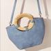 Anthropologie Bags | Anthropologie Rattan Handle Bag | Color: Blue | Size: Os