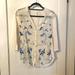 Anthropologie Tops | Anthropologie Tiny Brand White Top | Color: Blue/White | Size: M