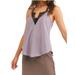 Free People Tops | Fp Starlight Lace Trim Cami | Color: Black/Purple | Size: S