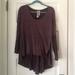 Free People Tops | Free People We The Free Oversize Hi-Lo Hem Top Xs | Color: Brown/Purple | Size: Xs