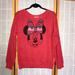 Disney Sweaters | Disney Park Minnie Mouse Long Sleeve Top /Firm Price | Color: Red | Size: M