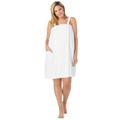 Plus Size Women's Dreams & Co.® Terry Towel Wrap by Dreams & Co. in White (Size 34/36) Robe