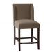 Fairfield Chair Dora Counter & Bar Stool Wood/Upholstered in Gray | 42 H x 20.5 W x 25 D in | Wayfair 6018-C7_3162 63_Espresso