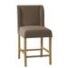 Fairfield Chair Dora Counter & Bar Stool Wood/Upholstered in Gray | 42 H x 20.5 W x 25 D in | Wayfair 6018-C7_3162 63_Hazelnut