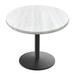 Holland Bar Stool Manufactured Wood Dining Table Metal in White | 30 H x 36 W x 36 D in | Outdoor Dining | Wayfair OD214-2230BWOD36RWA