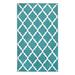 White 60 x 36 x 0.25 in Area Rug - My Magic Carpet Moroccan Trellis Teal Geometric Flatweave Teal/Area Rug Polyester | Wayfair 361456WEB