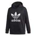 adidas Originals Women's Trefoil Hoodie Sweatshirt Hooded, Black/White, Small