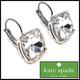 Kate Spade Jewelry | Kate Spade Nwot Crystal Cushion Cut Lever Back | Color: Silver | Size: Os