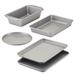 Farberware Nonstick Toaster Oven Bakeware Set, 5 Piece Carbon Steel in Black/Gray | Wayfair 09300