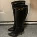 Burberry Shoes | Burberry (Authentic) Black Leather Boot With Studs | Color: Black | Size: 7