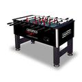 Carromco 05078B Kickertisch Stadium-XT -Profi Kicker Tischfussball in schwarzem Design,Tischkicker für fortgeschrittene Spieler, mit Metallplatte für satten Torsound und 4 Kickerbällen