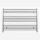 800mm Wide Flat Chrome Heated Towel Rail Radiator Designer Bathroom Radiator For Central Heating Designer (Elissa 800 / 600mm High)