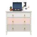 Little Seeds Monarch Hill Poppy 3 Drawer Dresser Wood in Orange/Gray/White | 31.5 H x 35.56 W x 19.06 D in | Wayfair 6827350COM