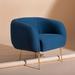 Armchair - Willa Arlo™ Interiors Alena 33" W Armchair Polyester in Blue/Navy | 28.7 H x 33 W x 29.92 D in | Wayfair