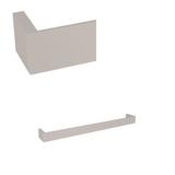 Rohl Quartile™ 18" Towel Bar Metal in Gray | 1.375 H x 2.219 D in | Wayfair QU101-STN