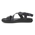 ECCO Damen Simpil Flat Sandal, Schwarz(Black/Black), 36 EU