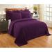 Better Trends Jullian Collection in Bold Stripes Design Bedspread by Better Trends in Plum (Size FULL/DOUBLE)