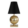 Montie Mini Accent Lamp - Antique Brass, Tapered Linen White - Ballard Designs Tapered White - Ballard Designs