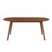 AllModern Bray 35" Solid Oak Dining Table Wood in Brown | 29.75 H x 71 W x 35 D in | Wayfair 22F91FB3A9B4496A9B2F5F1B0741B101