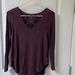 American Eagle Outfitters Tops | American Eagle Soft And Sexy Long Sleeve Tee. | Color: Purple | Size: Xs