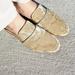 Free People Shoes | Free People At Ease Mule Velvet Loafer Flat Shoes | Color: Cream | Size: 7