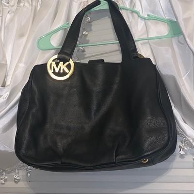 Michael Kors Bags | Authentic Mk Bag | Color: Black/Gold | Size: Os