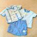 Disney Matching Sets | Classic Pooh 3 Piece Baby Outfit | Color: Blue/Green | Size: 6mb