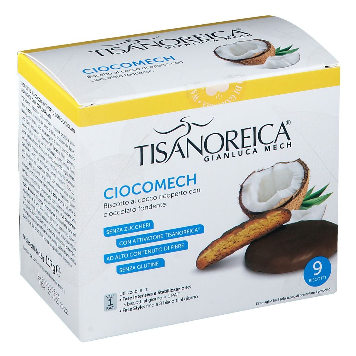 TISANOREICA® CIOCOMECH Cocco 117 g Biscotti