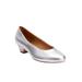 Women's The Vida Slip On Pump by Comfortview in Silver (Size 7 M)