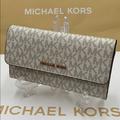 Michael Kors Bags | Michael Kors Michael Kors Jet Set Travel Trifold | Color: Brown/White | Size: Large