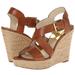 Michael Kors Shoes | Michael Kors Tan Wedges Size 9 | Color: Gold/Tan | Size: 9