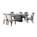 Red Barrel Studio® Deraz 7 - Piece Extendable Dining Set Wood/Upholstered in Brown | 30 H in | Wayfair 69521BB614B743FFB3E30158857E4634