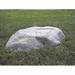 Millwood Pines Gwinn Skimmer Round Faux Rock Cover Stepping Garden Stone Resin/Plastic in Gray | 4.5 H x 33 W x 23 D in | Wayfair