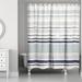 Three Posts™ Lecuyer Striped Single Shower Curtain Polyester in Gray | 74 H x 71 W in | Wayfair 4D8D6B671FEC4FFA9475C84DA71239C5