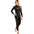 Cressi Women's Maya Lady Monopiece Wetsuit 2.5mm Einteiliger Neoprenanzug Damen für alle Wassersportarten, Schwarz/Lila, M