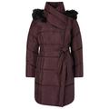 Monsoon Ladies Patsy Long Padded Coat in Recycled Fabric Womens Size Medium - Chocolate Winter