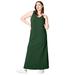 Plus Size Women's Sleeveless Knit Maxi Dress by ellos in Midnight Green (Size 26/28)