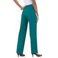 Plus Size Women's Classic Bend Over® Pant by Roaman's in Tropical Teal (Size 30 W) Pull On Slacks