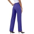 Plus Size Women's Classic Bend Over® Pant by Roaman's in Grape (Size 32 W) Pull On Slacks