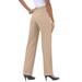 Plus Size Women's Classic Bend Over® Pant by Roaman's in New Khaki (Size 24 W) Pull On Slacks