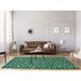 White 24 x 0.25 in Area Rug - East Urban Home Animal Print Gray/Green/Area Rug Polyester | 24 W x 0.25 D in | Wayfair