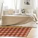 Black/Orange 54 x 0.15 in Area Rug - East Urban Home Cincinnati Plaid Area Rug Chenille | 54 W x 0.15 D in | Wayfair