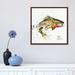 East Urban Home Jumping Trout Good by Dean Crouser - Painting Print Canvas, Wood in Green/White | 18 H x 18 W x 1.5 D in | Wayfair