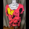 Disney Tops | Disney Mickey Mouse Shirt | Color: Black/Pink | Size: Xlj