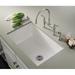 Rohl Allia™ 34" Fireclay Single Bowl Undermount Kitchen Sink Fireclay in Black/White | 10.78 H x 34.5 W x 18.969 D in | Wayfair 6497-68