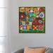 East Urban Home Mama's Colorful Quilts by Cheryl Bartley - Graphic Art Print Canvas in Brown/Green/Red | 26 H x 26 W x 1.5 D in | Wayfair