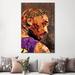 East Urban Home Kobe Bryant by Crixtover Edwin - Painting Print Canvas/Metal in Brown/Indigo | 60 H x 40 W x 1.5 D in | Wayfair