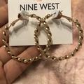 Nine West Jewelry | Nine West Gold Hoop Earrings | Color: Gold | Size: Os